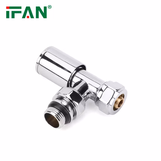 Angle Brass Chrome Plated Thermostatic Radiator Valve