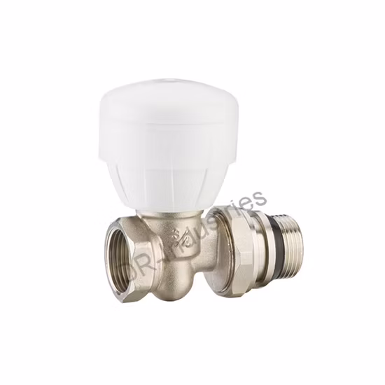 China Manufacturer Angle Type Brass Thermostatic Radiator Valve