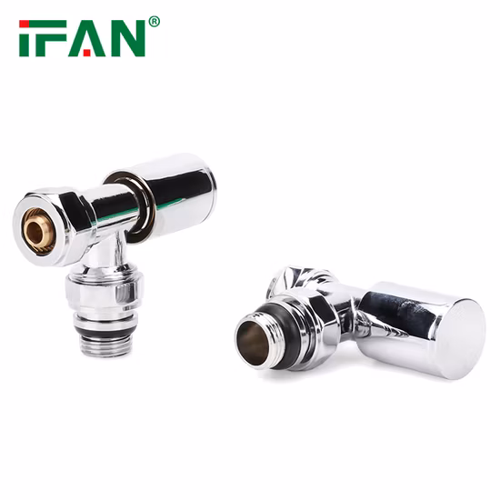 Angle Brass Chrome Plated Thermostatic Radiator Valve