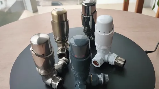 Запорный клапан, термостатическая головка и комплект термостатического клапана радиатора Trv