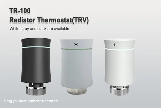 Программируемый Alexa Smart Zigbee WiFi Tuya Trv Автоматический светодиодный дисплей Термостатический клапан радиатора